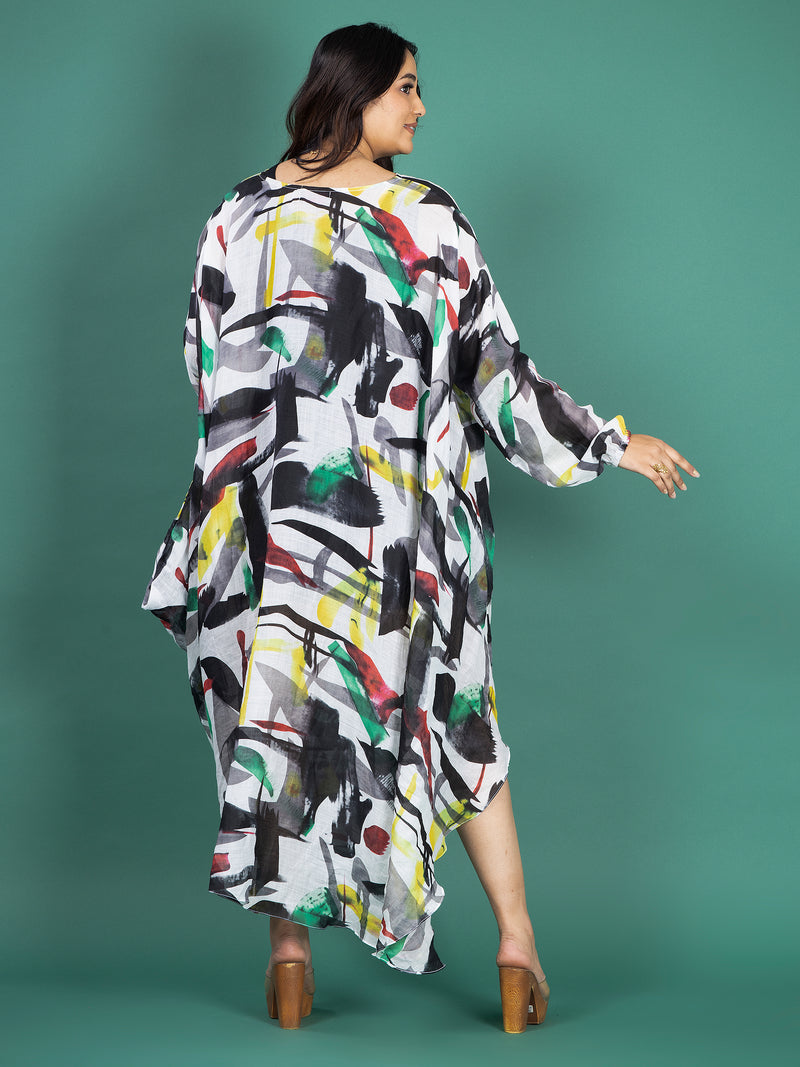 SPLASH KAFTAN DRESS
