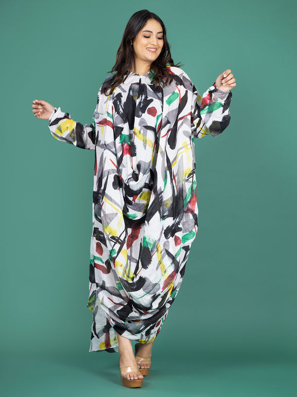 SPLASH KAFTAN DRESS