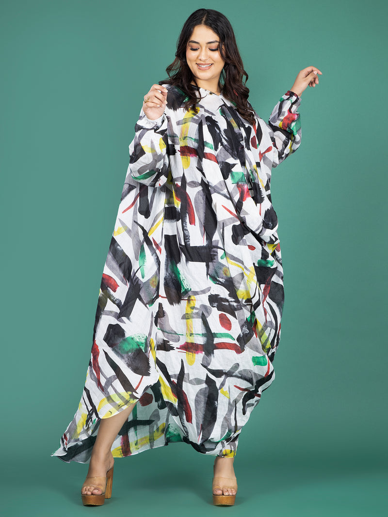 SPLASH KAFTAN DRESS