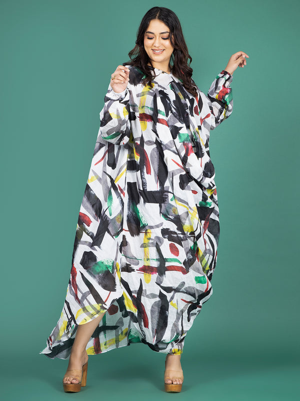 SPLASH KAFTAN DRESS