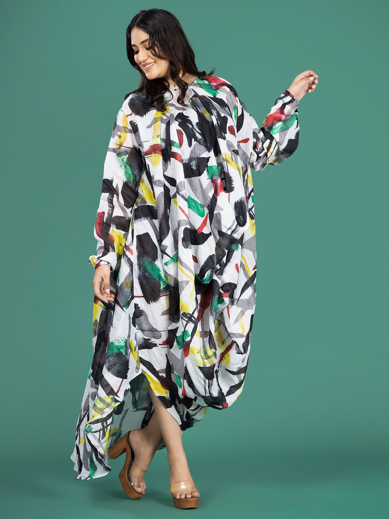SPLASH KAFTAN DRESS