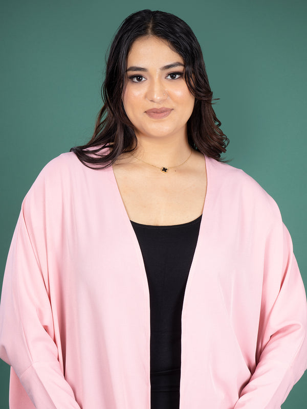 HANA OPEN CAPE - BABY PINK