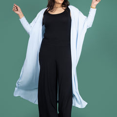 HANA OPEN CAPE - POWDER BLUE