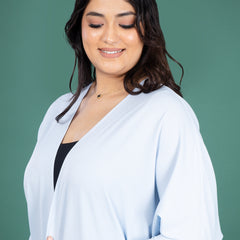 HANA OPEN CAPE - POWDER BLUE