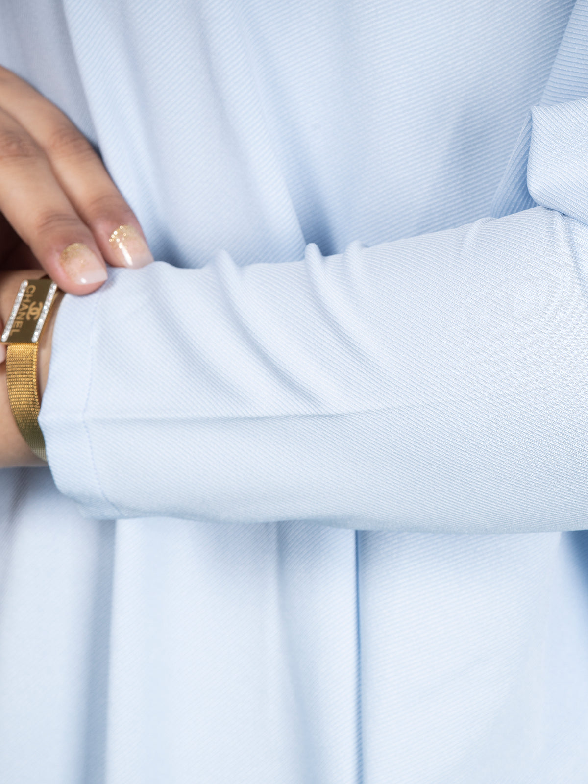 HANA OPEN CAPE - POWDER BLUE