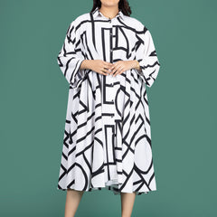 GEO MAZE SHIRT DRESS