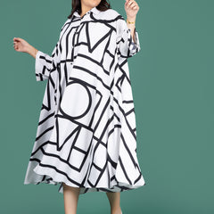 GEO MAZE SHIRT DRESS