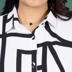 GEO MAZE SHIRT DRESS