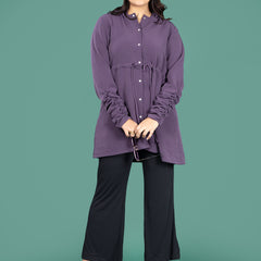 PLUM HOODIE SHIRT