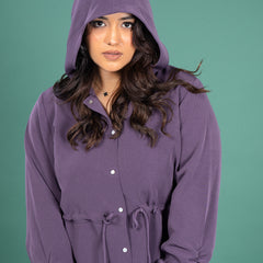 PLUM HOODIE SHIRT