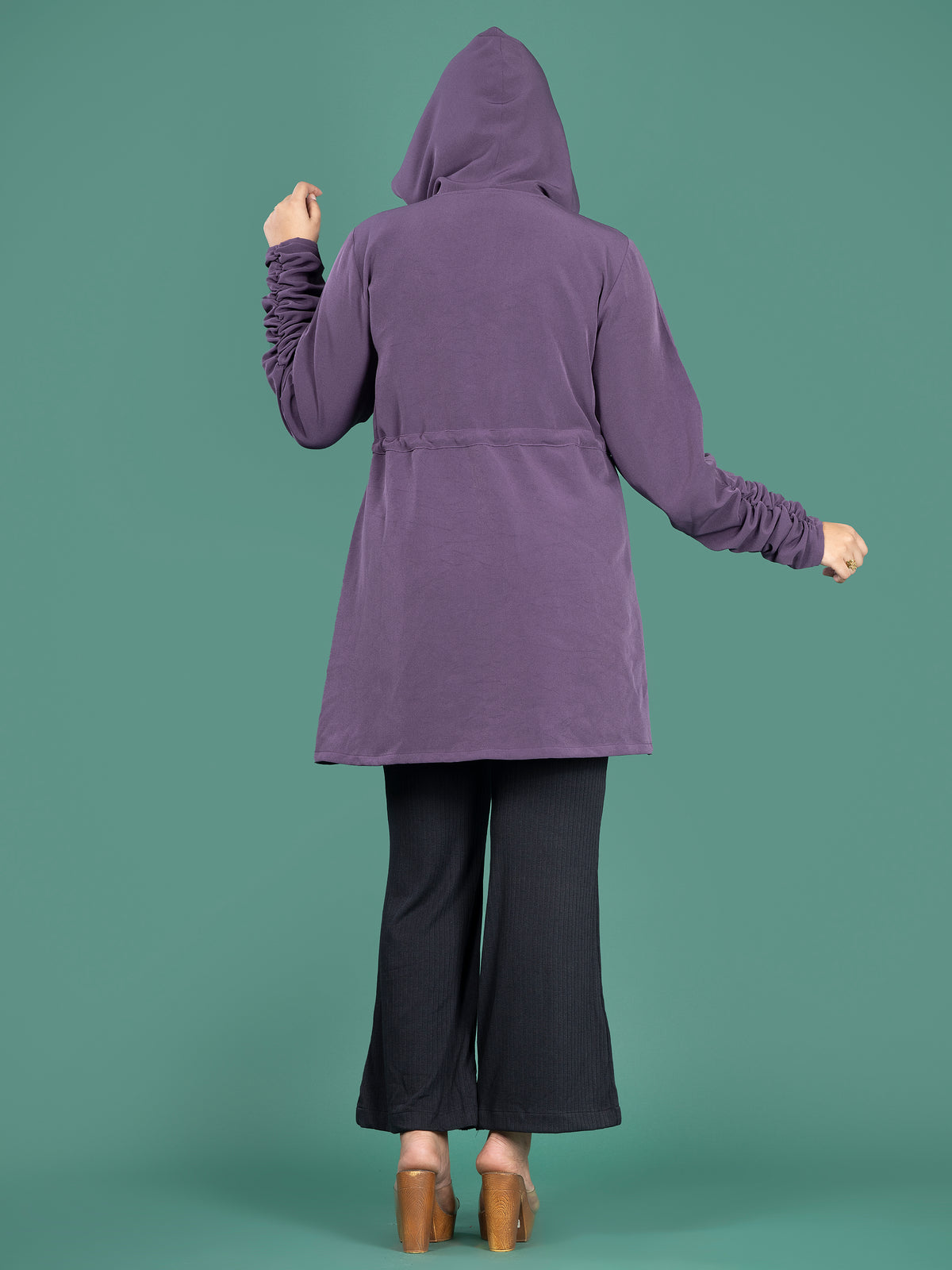 PLUM HOODIE SHIRT