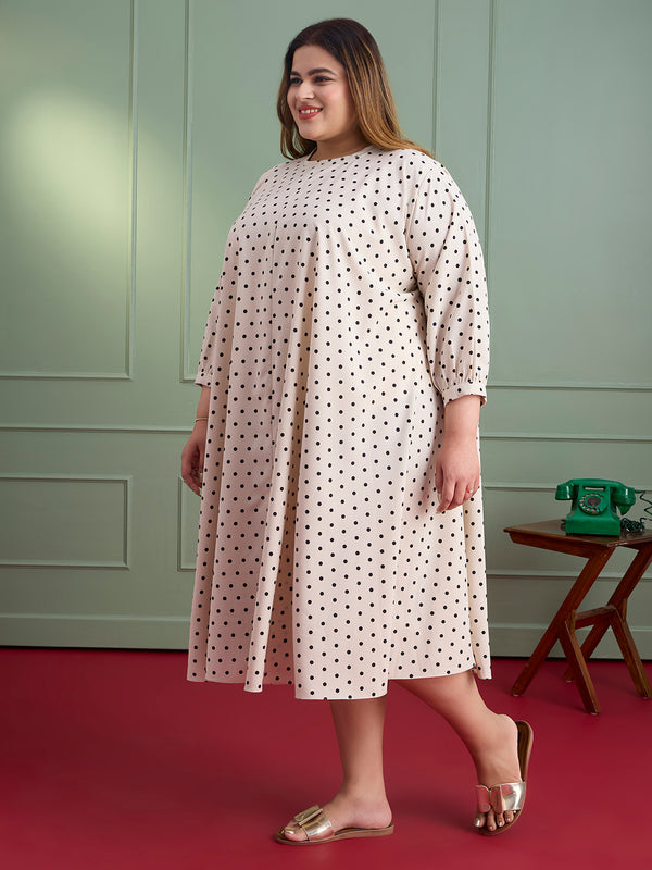 POLKA BREEZE A-LINE DRESS