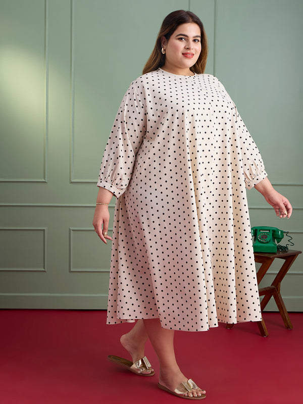 POLKA BREEZE A-LINE DRESS