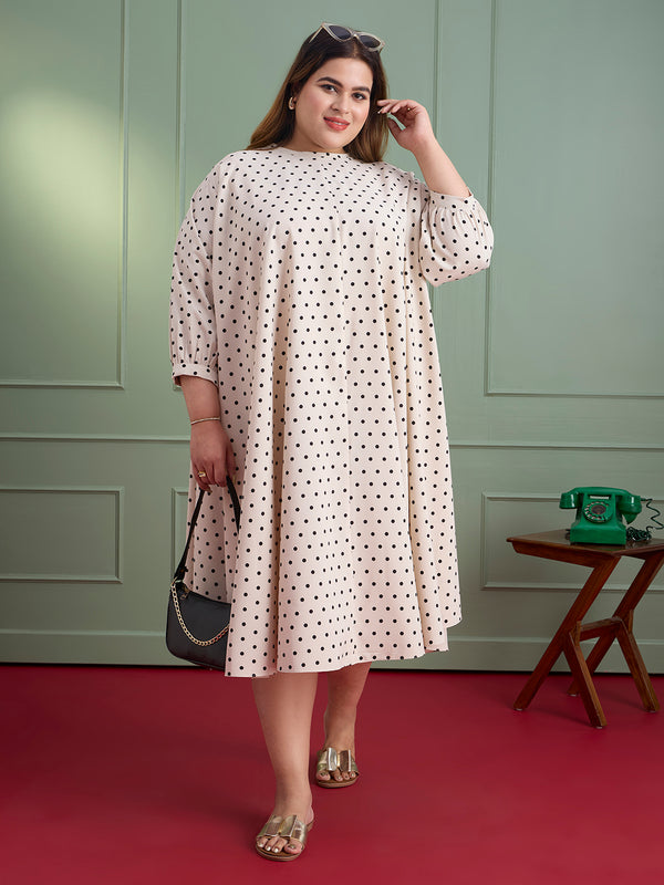 POLKA BREEZE A-LINE DRESS