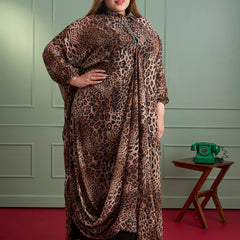 SASSY SAFARI KAFTAN DRESS