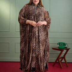 SASSY SAFARI KAFTAN DRESS