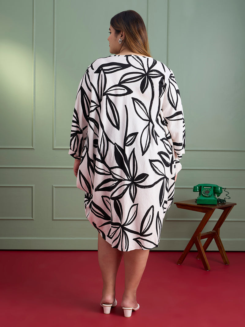 BOTANIC BREEZE LINEN DRESS