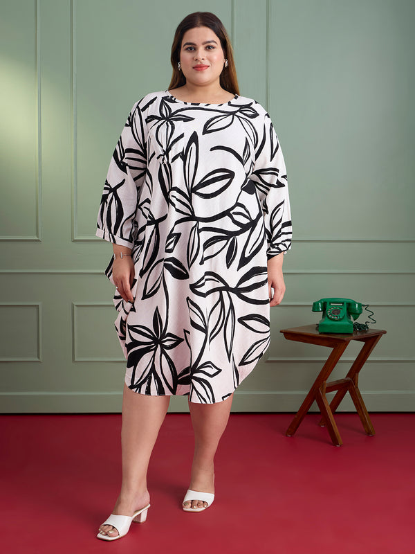 BOTANIC BREEZE LINEN DRESS