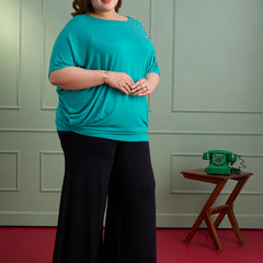 CRYSTAL WAVE EMBELLISHED TOP