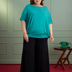 CRYSTAL WAVE EMBELLISHED TOP