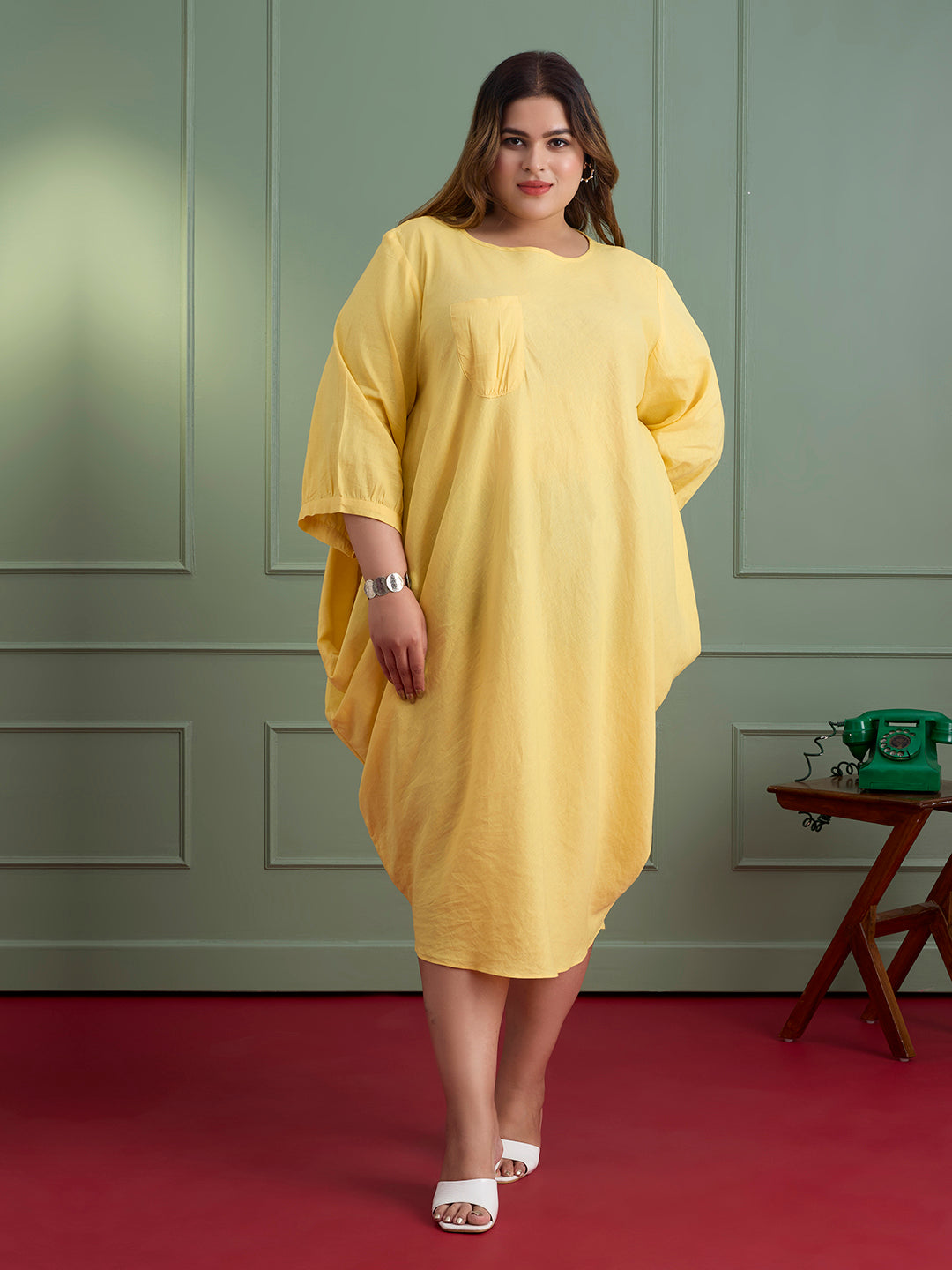 MELLOW YELLOW LINEN DRESS