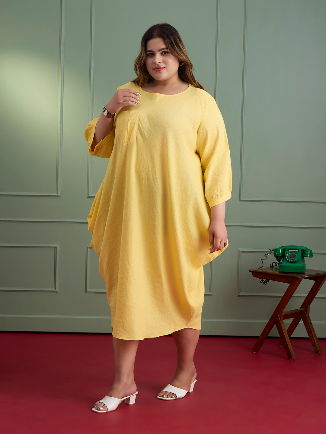 MELLOW YELLOW LINEN DRESS