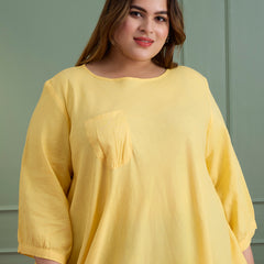 MELLOW YELLOW LINEN DRESS