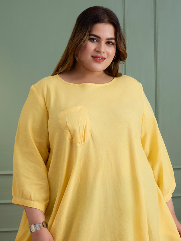 MELLOW YELLOW LINEN DRESS