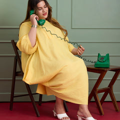 MELLOW YELLOW LINEN DRESS