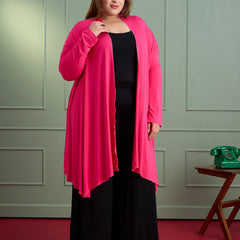AIRA RUFFLE JACKET - HOT PINK