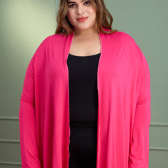 AIRA RUFFLE JACKET - HOT PINK
