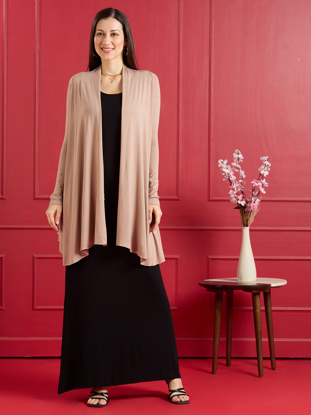 AIRA RUFFLE JACKET - BEIGE