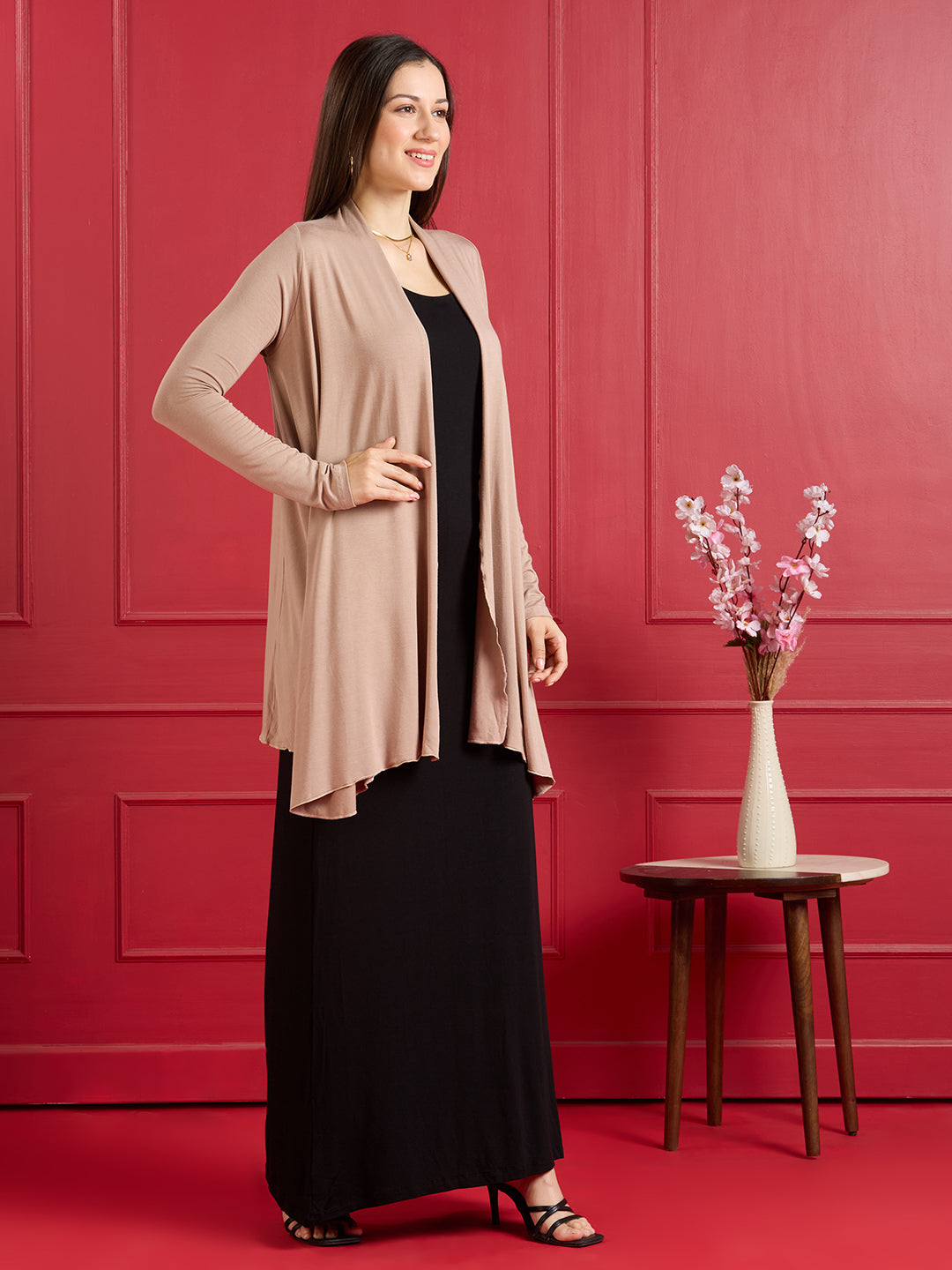 AIRA RUFFLE JACKET - BEIGE