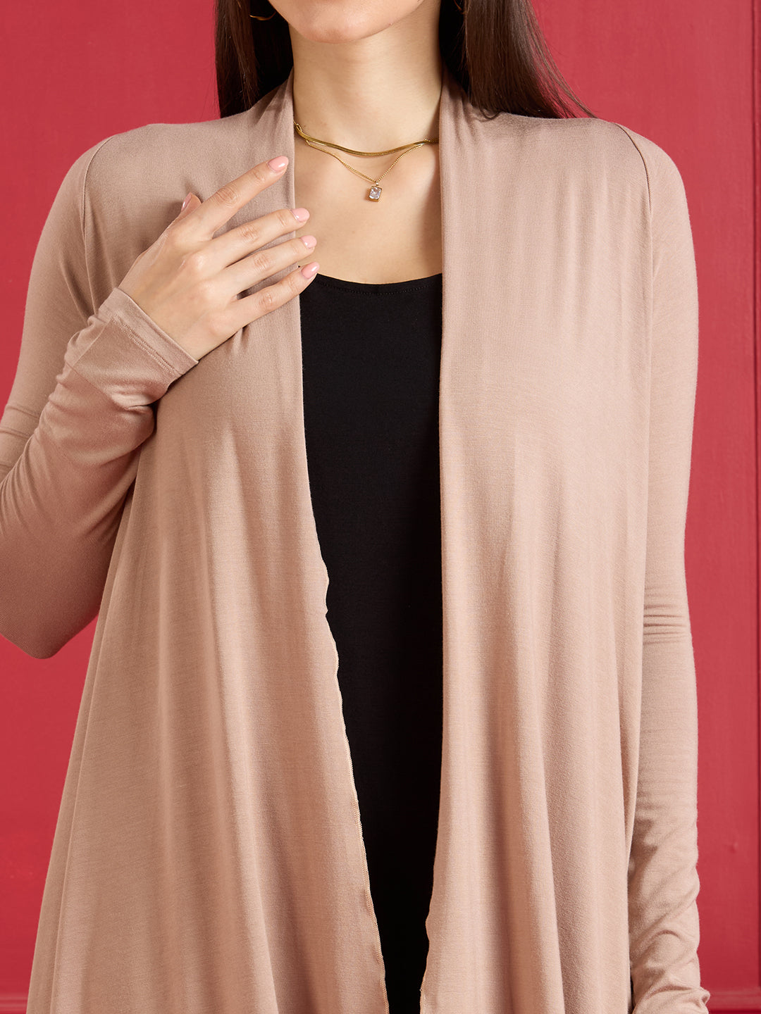 AIRA RUFFLE JACKET - BEIGE