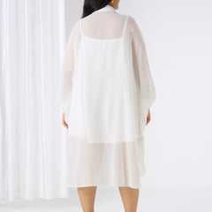 SELENE KAFTAN DRESS - WHITE