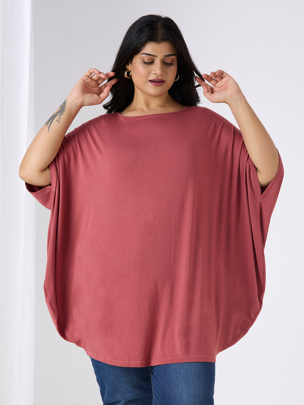 AURA KAFTAN TOP - SALMON