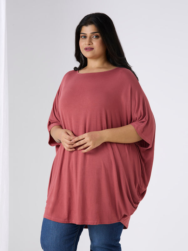 AURA KAFTAN TOP - SALMON
