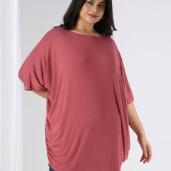 AURA KAFTAN TOP - SALMON