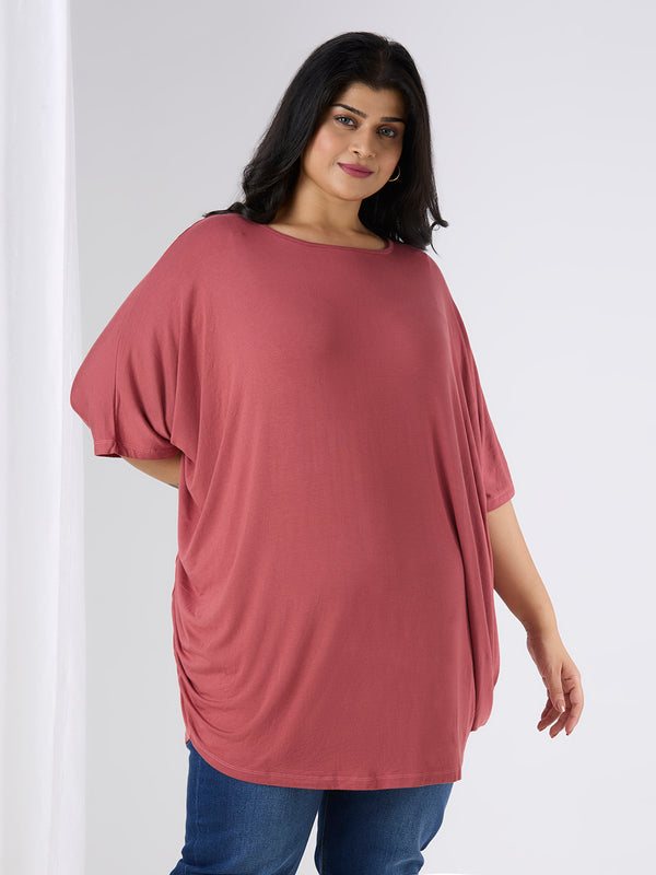 AURA KAFTAN TOP - SALMON