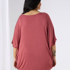 AURA KAFTAN TOP - SALMON