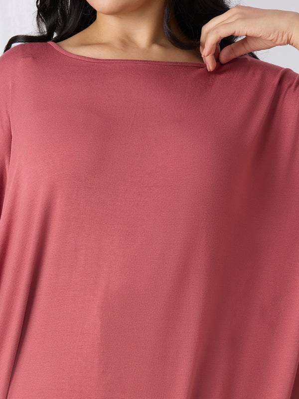 AURA KAFTAN TOP - SALMON