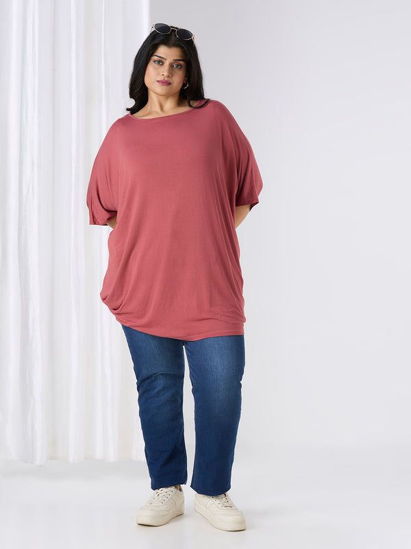 AURA KAFTAN TOP - SALMON
