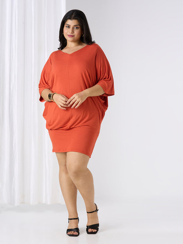 TERRA DRESS - RUST ORANGE
