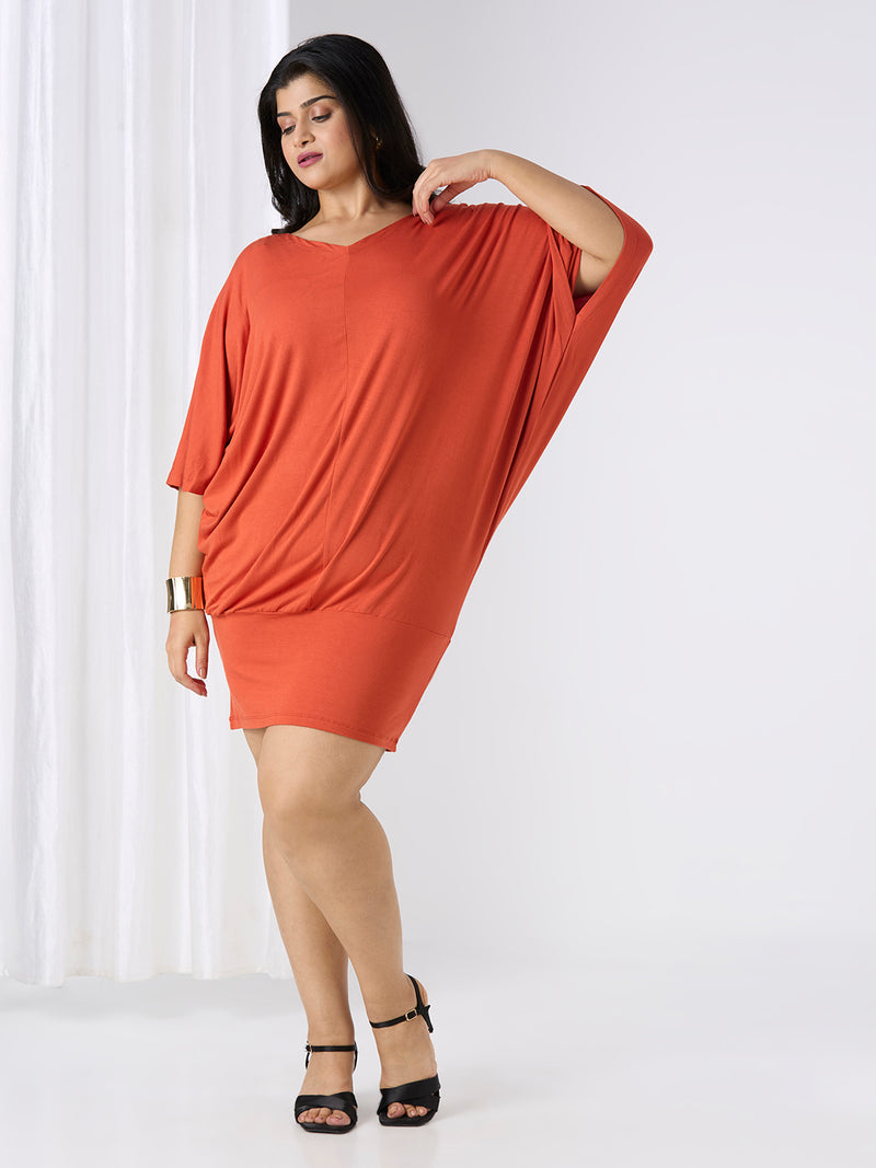 TERRA DRESS - RUST ORANGE