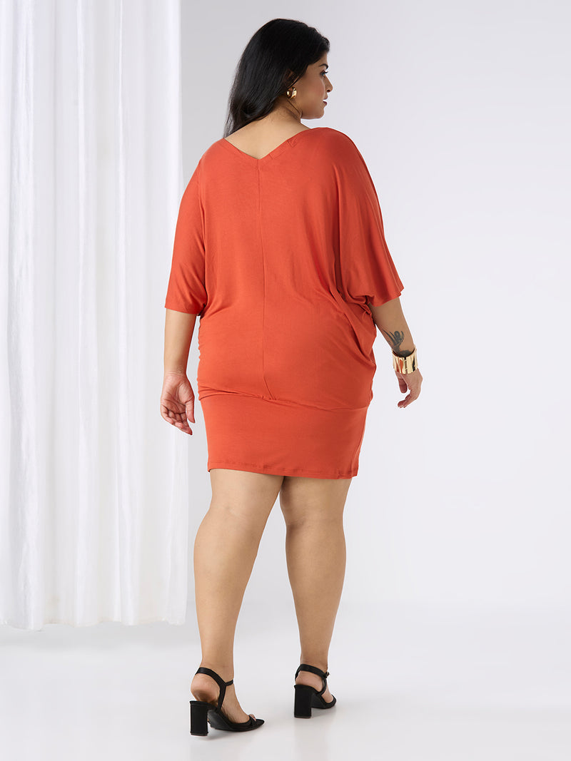 TERRA DRESS - RUST ORANGE