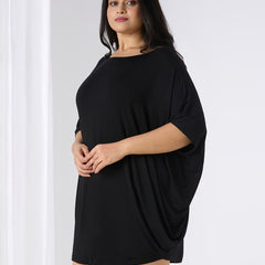 AURA KAFTAN TOP - BLACK