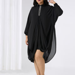 SELENE KAFTAN DRESS - BLACK