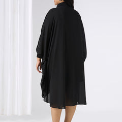 SELENE KAFTAN DRESS - BLACK