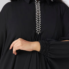 SELENE KAFTAN DRESS - BLACK