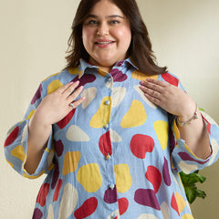 PLAYFUL PEBBLE SHIRT DRESS